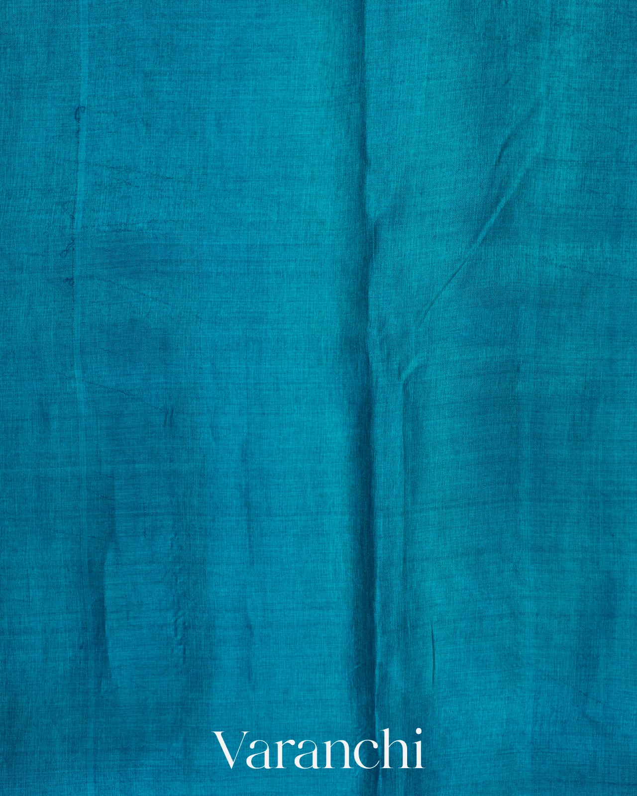 Peacock Blue  Embroidered Pure Tussar Silk Saree 