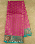 Berry Rose Pure Tussar Silk Saree