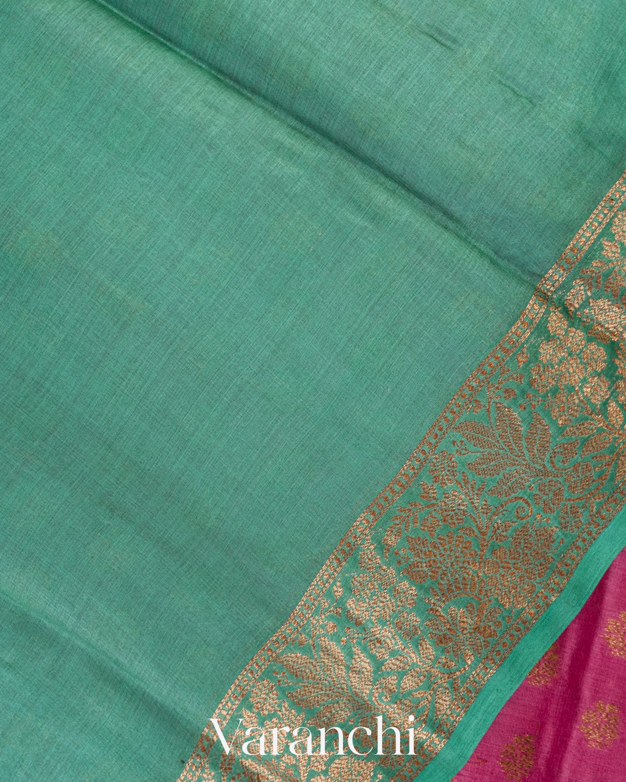 Berry Rose Pure Tussar Silk Saree