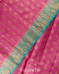 Berry Rose Pure Tussar Silk Saree