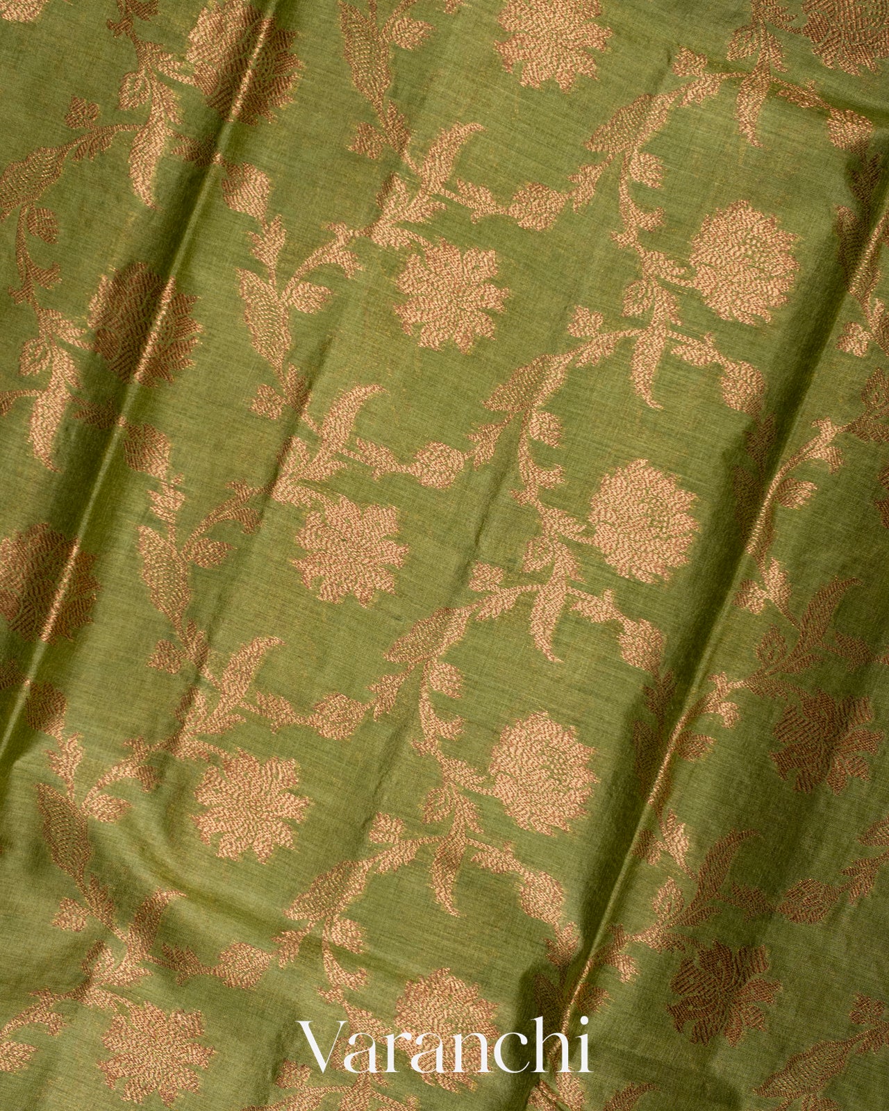 Pista Green Pure Tussar Silk Saree