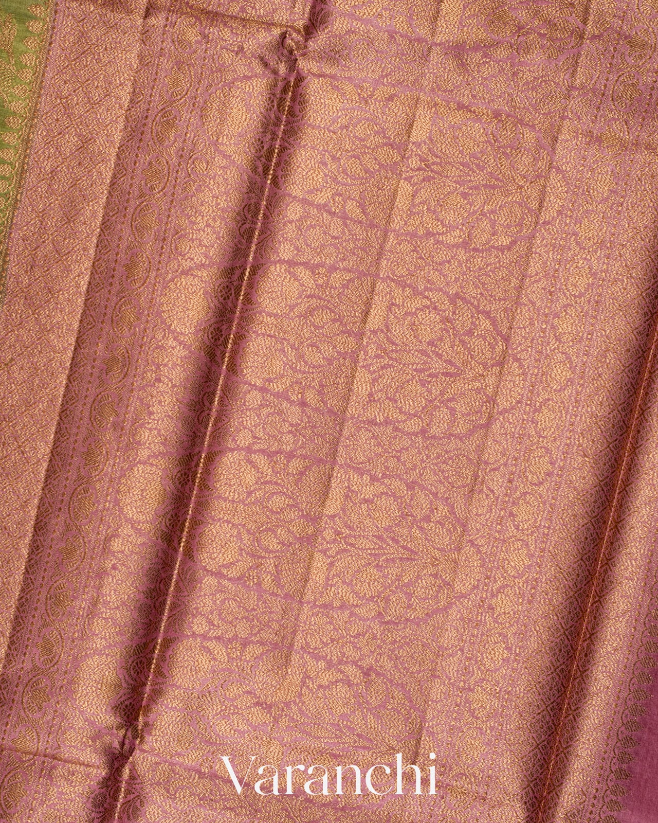 Pista Green Pure Tussar Silk Saree