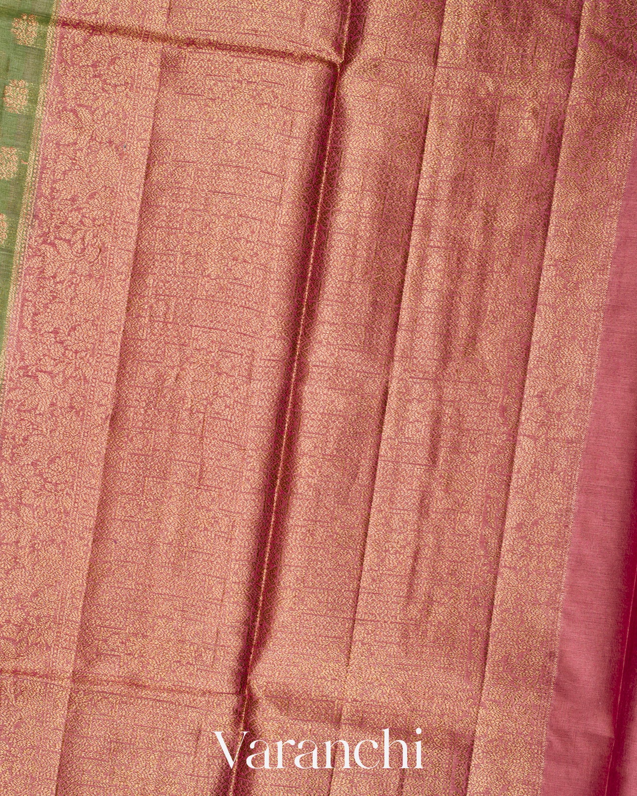 Elaichi Green Pure Tussar Silk Saree