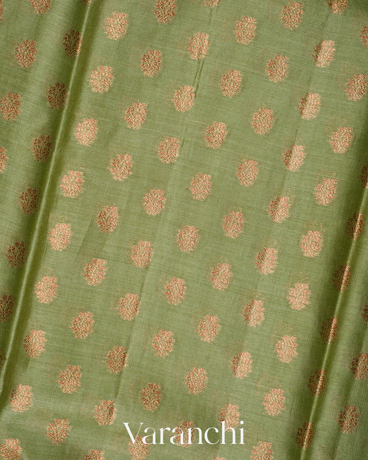Elaichi Green Pure Tussar Silk Saree