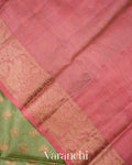 Elaichi Green Pure Tussar Silk Saree