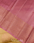 Mustard Yellow Pure Tussar Silk Saree