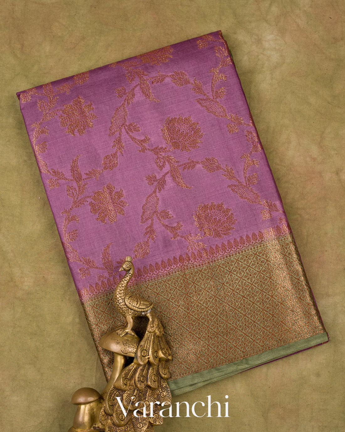 Magenta Purple Pure Tussar Silk Saree