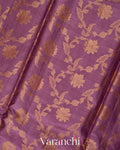 Magenta Purple Pure Tussar Silk Saree