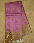 Magenta Purple Pure Tussar Silk Saree