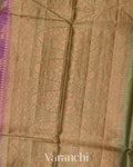 Magenta Purple Pure Tussar Silk Saree