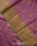 Magenta Purple Pure Tussar Silk Saree