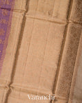 Purple Pure Tussar Silk Saree