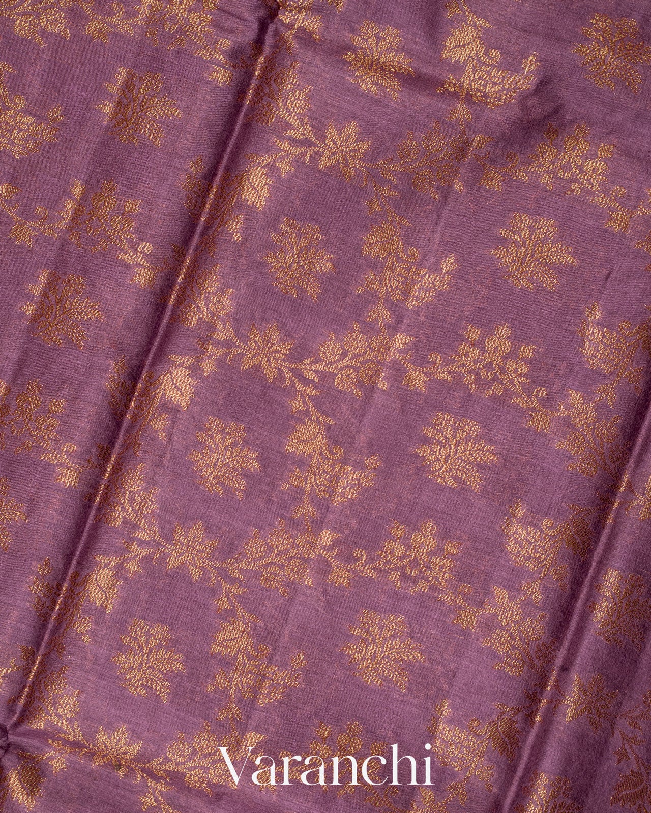 Purple Pure Tussar Silk Saree
