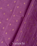Purple Pure Tussar Silk Saree
