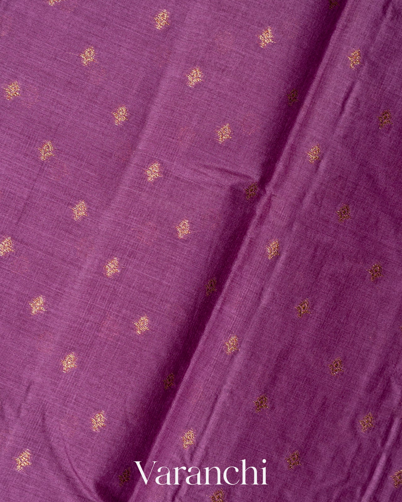 Purple Pure Tussar Silk Saree