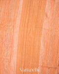 Dusty Peach Pure Tussar Tissue Silk Handloom Saree
