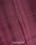 Mulberry Wine Pure Tussar Silk Handloom Saree