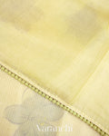 Soft Mehandi Green Pure Tussar Kota Silk Handloom Saree