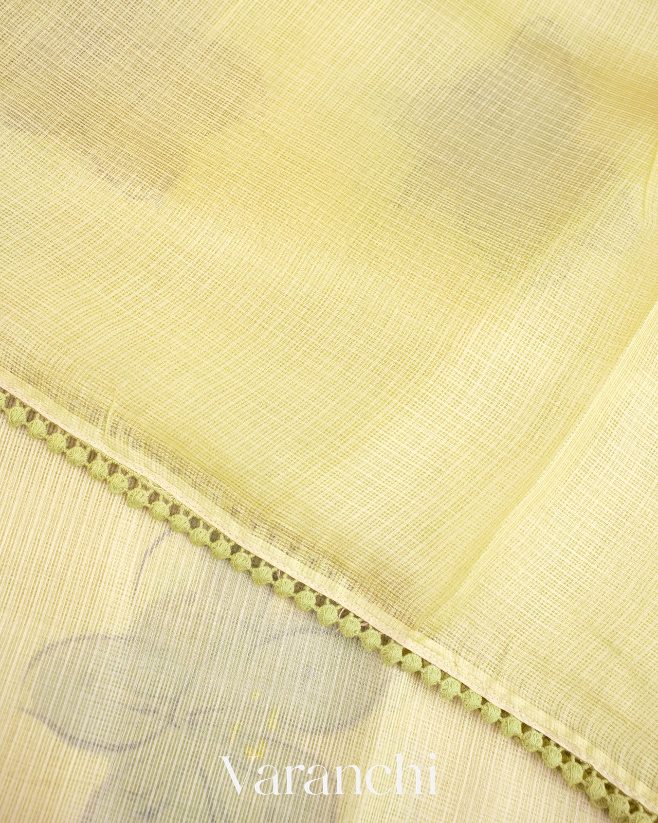Soft Mehandi Green Pure Tussar Kota Silk Handloom Saree