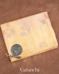 Soft Butter Yellow Pure Tussar Kota Silk Handloom Saree