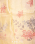 Soft Butter Yellow Pure Tussar Kota Silk Handloom Saree