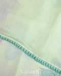 Soft Sky Blue Pure Tussar Kota Silk Handloom Saree
