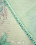 Soft Sky Blue Pure Tussar Kota Silk Handloom Saree