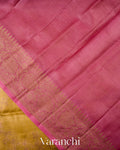Mustard Yellow Pure Tussar Silk Saree