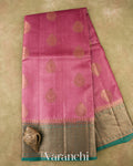 Onion Pink Pure Tussar Silk Saree