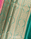 Lotus Pink Borderless Pure Tussar Silk Saree