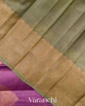 Purple Pure Tussar Silk Saree