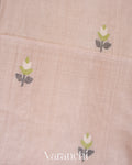 Ivory Jamdani Pure Tussar Silk Handloom Saree 