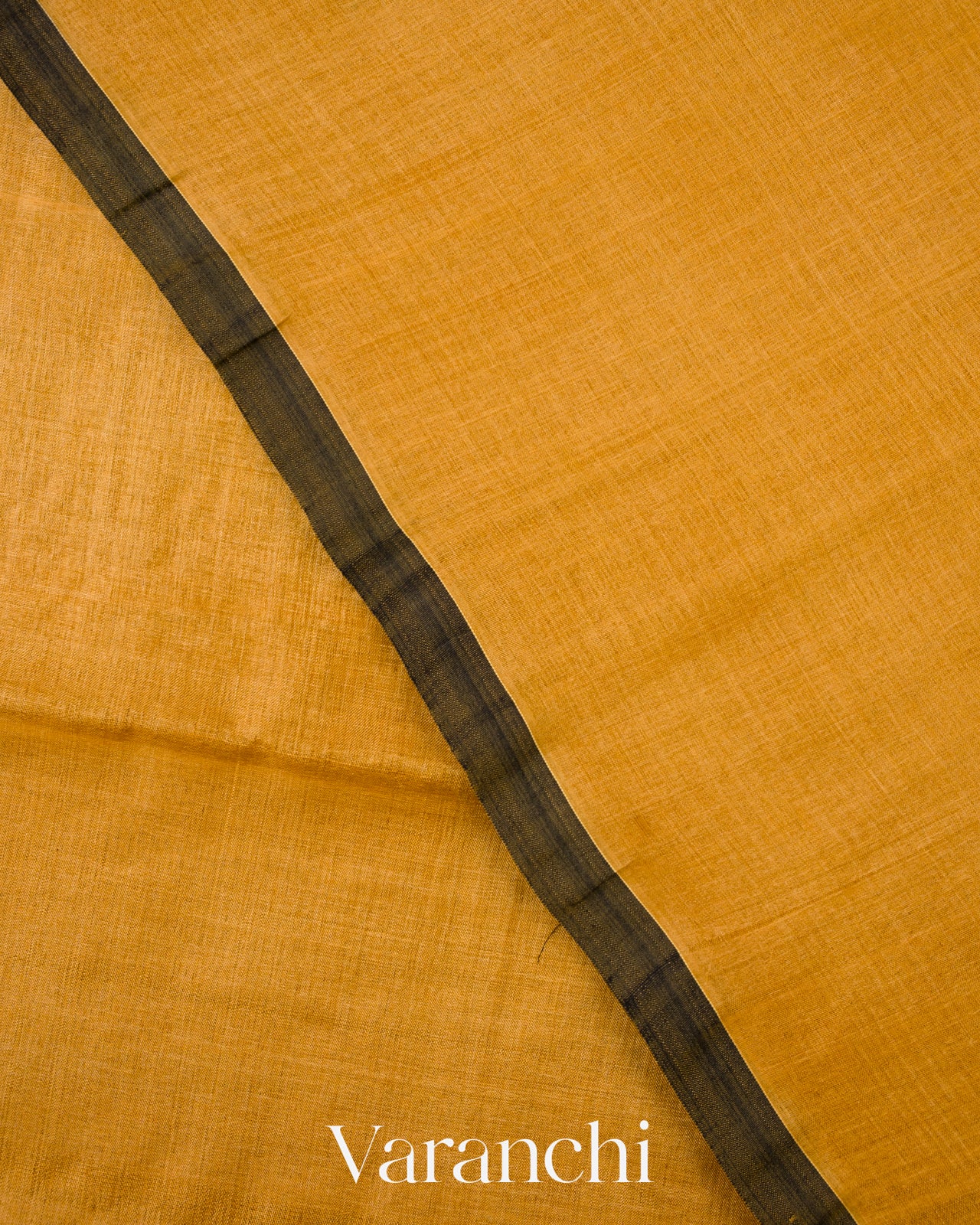 Mustard Yellow Jamdani Pure Tussar Silk Handloom Saree