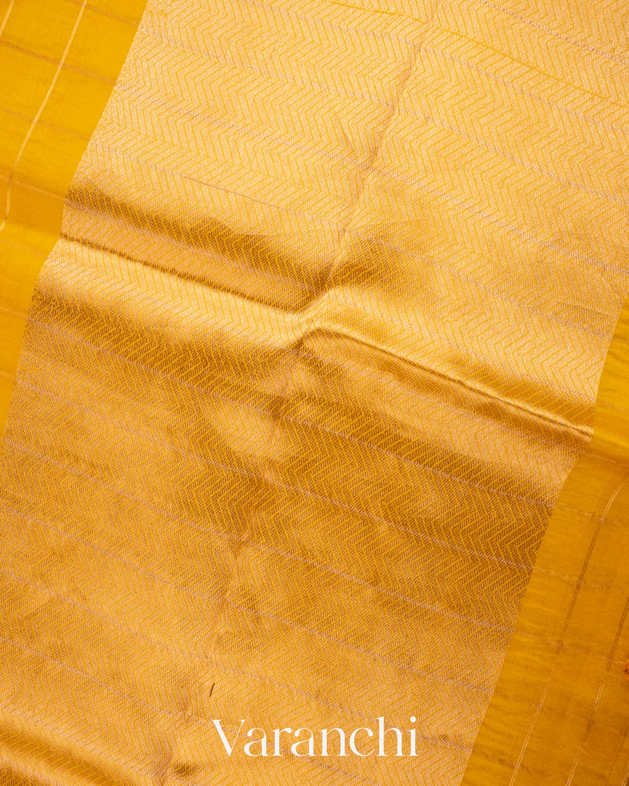 Yellow Checks Pure Kora Silk Handloom Saree