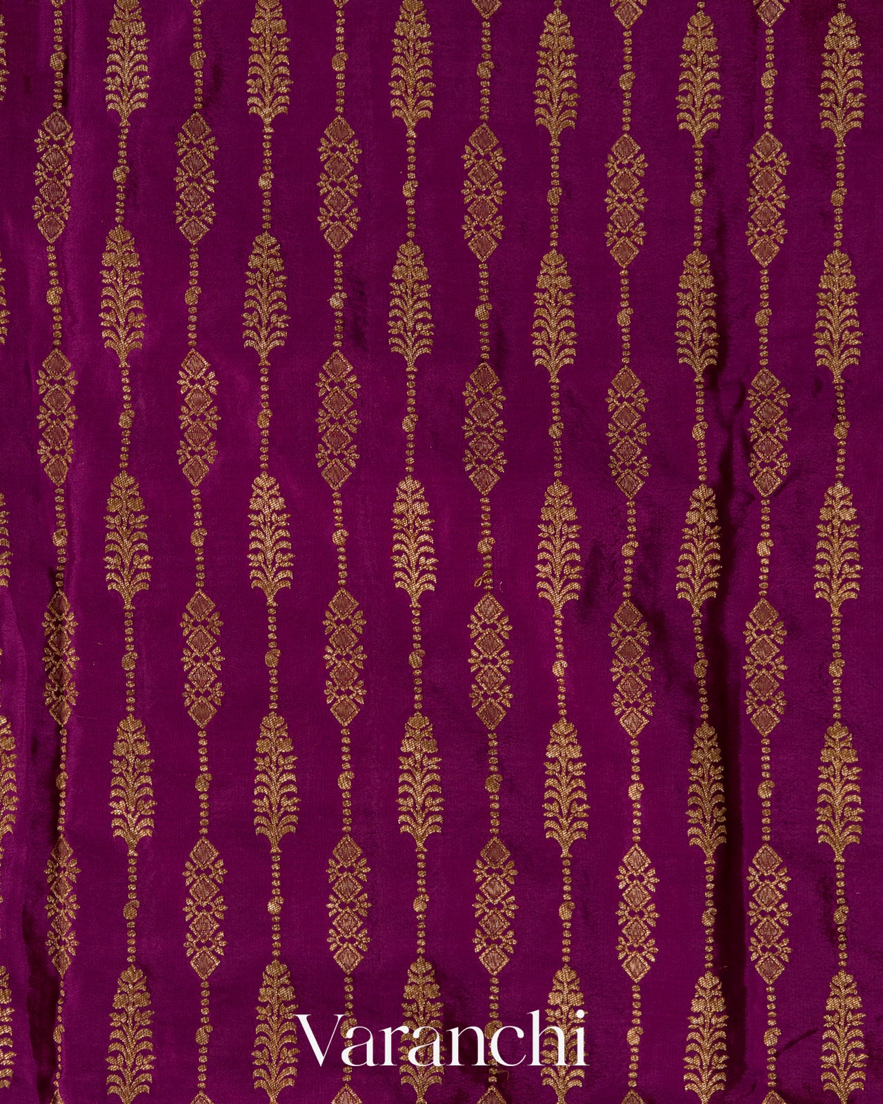 Purple Striped Pure Crepe Silk Handloom Saree