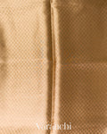 Peach Brocade Pure Kora Silk Saree