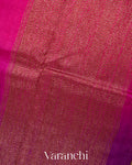 Purple and Rani Pink Ombre-Dyed Raw Silk Handloom Saree