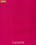 Rani Pink Pure Mysore Crepe Silk Saree — Body