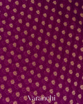 Magenta Pure Khaddi Georgette Silk Handloom Saree