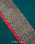 Peacock Blue Pure Chanderi Silk Cotton Handloom Saree