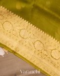 Sand Beige Pure Kora Silk Handloom Saree