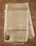 Rosewood Heavy Brocade Pure Kora Silk Saree