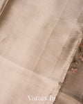 Rosewood Heavy Brocade Pure Kora Silk Saree
