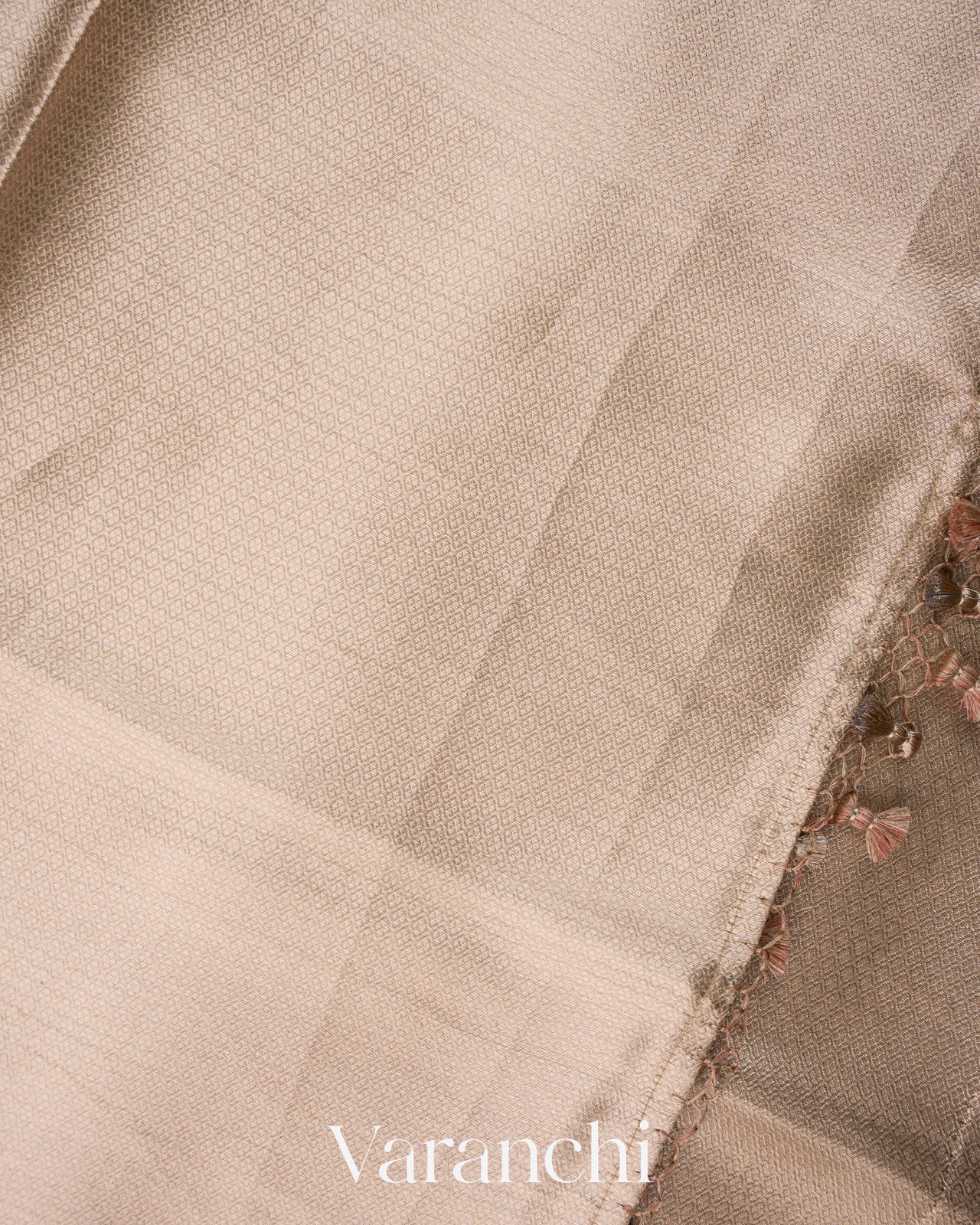 Rosewood Heavy Brocade Pure Kora Silk Saree