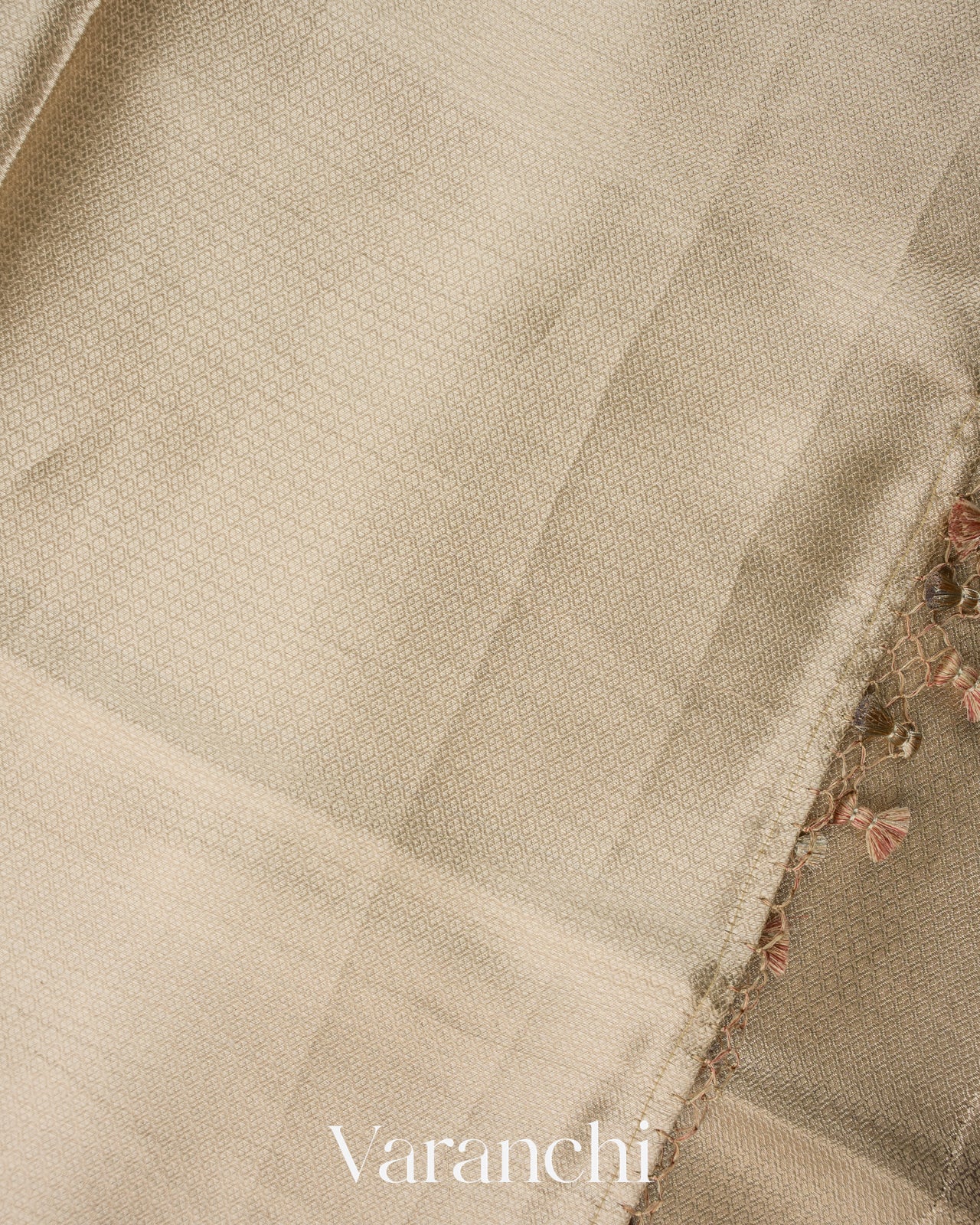 Rosewood Heavy Brocade Pure Kora Silk Saree
