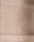 Rosewood Heavy Brocade Pure Kora Silk Saree