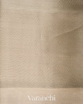 Rosewood Heavy Brocade Pure Kora Silk Saree