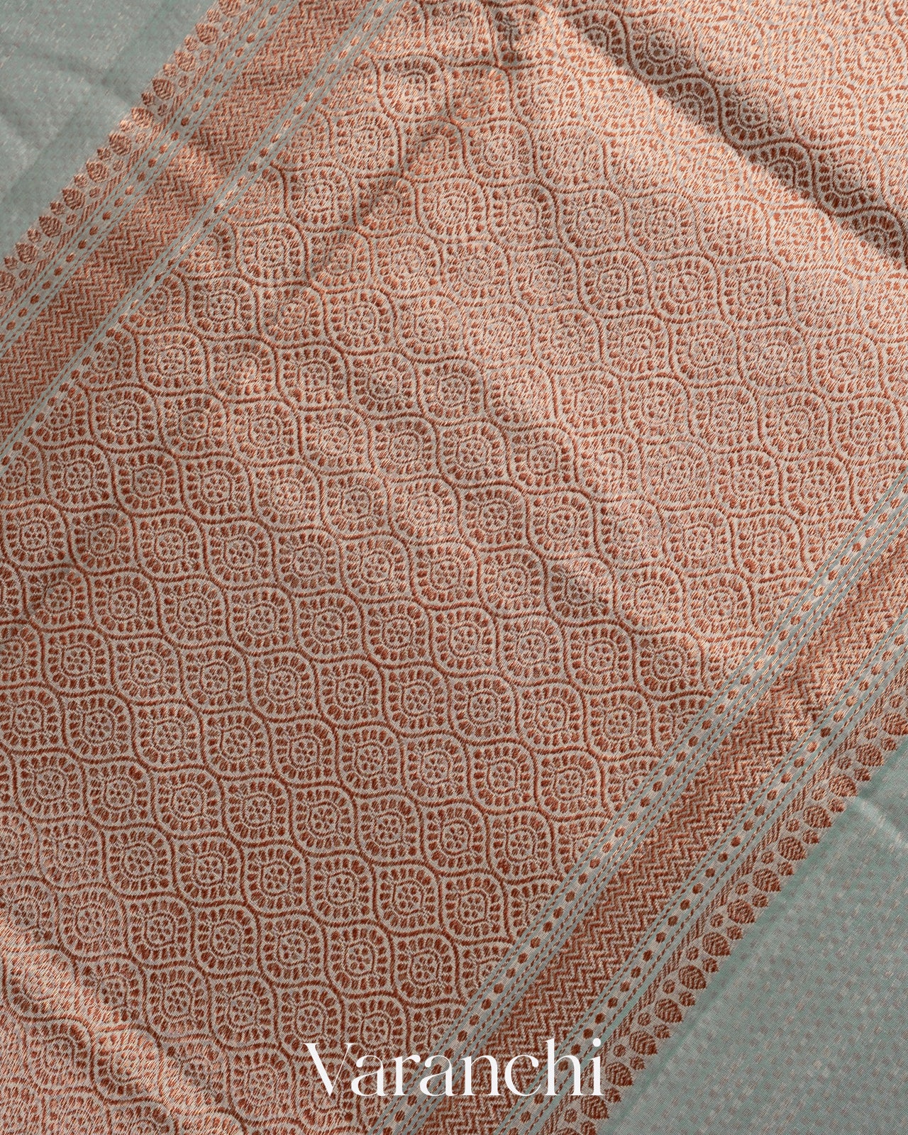 Powder Blue Pure Chanderi Silk Cotton Handloom Saree
