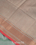 Powder Blue Pure Chanderi Silk Cotton Handloom Saree