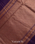 Violet Pure Chanderi Silk Cotton Handloom Saree